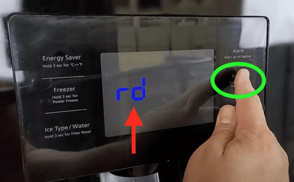 samsung ice maker defrost mode step 2