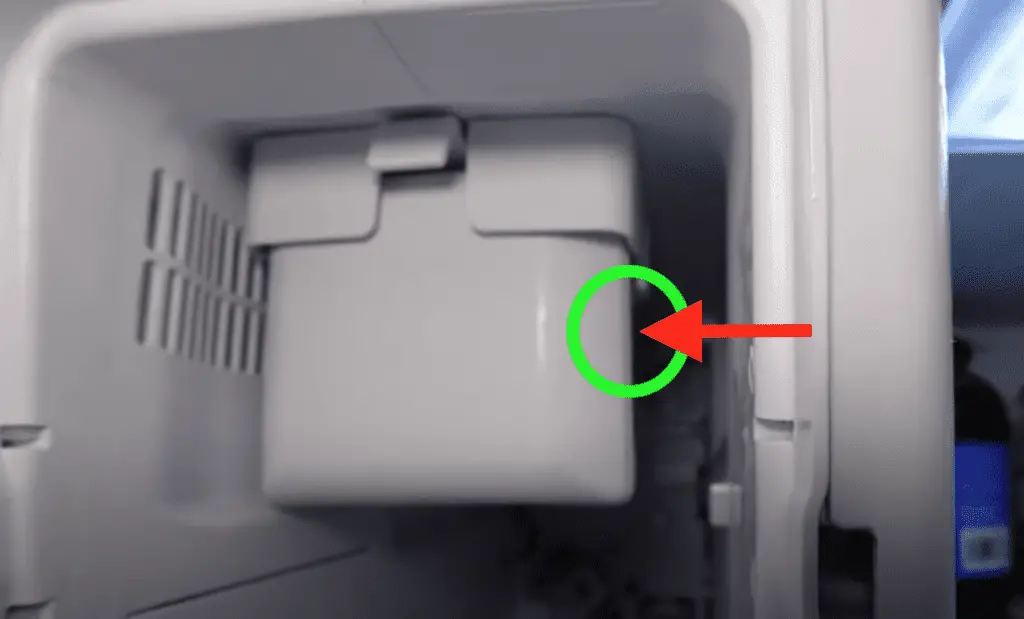 samsung ice maker on off button