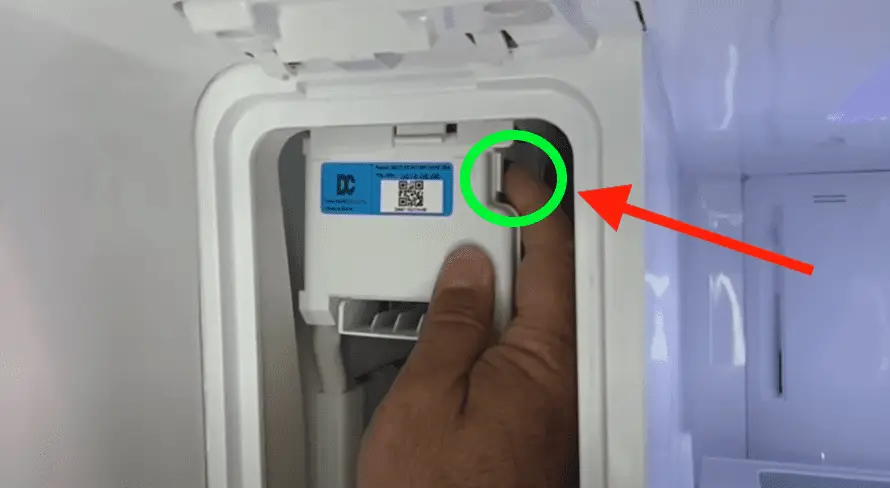 samsung ice maker reset button location 1