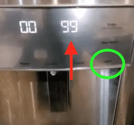 test the door ge ice maker step 3