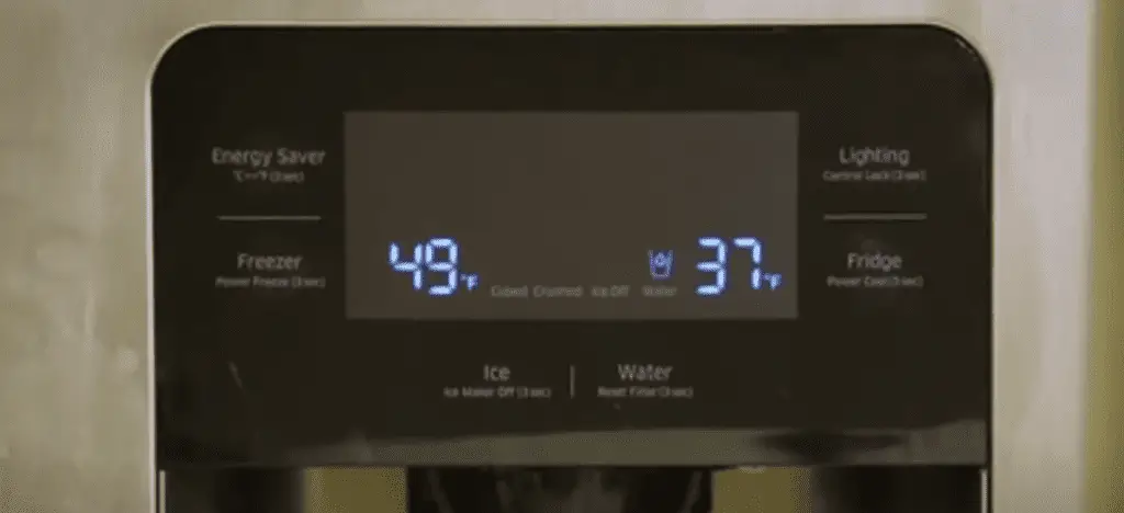 adjust temperature control settings on Samsung refrigerator
