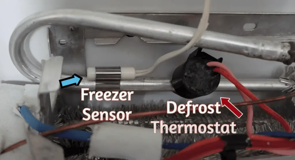 defrost thermostat and freezer sensor