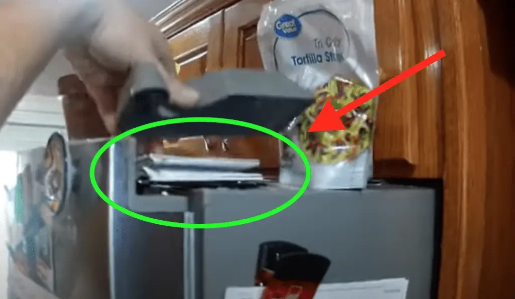 refrigerator user manual on top