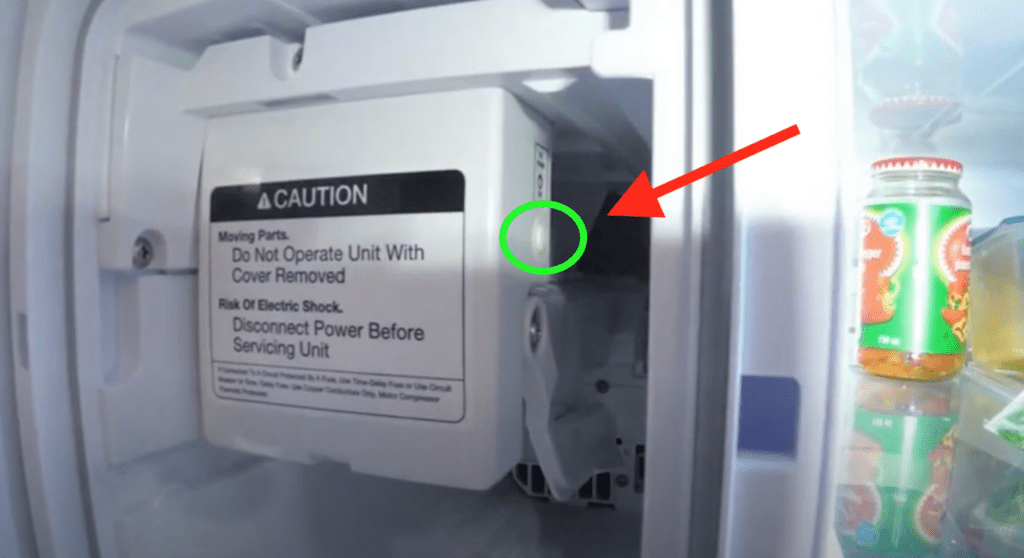 bosch ice maker on off button location 1