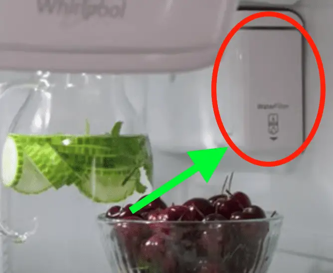 whirlpool water filter location 1